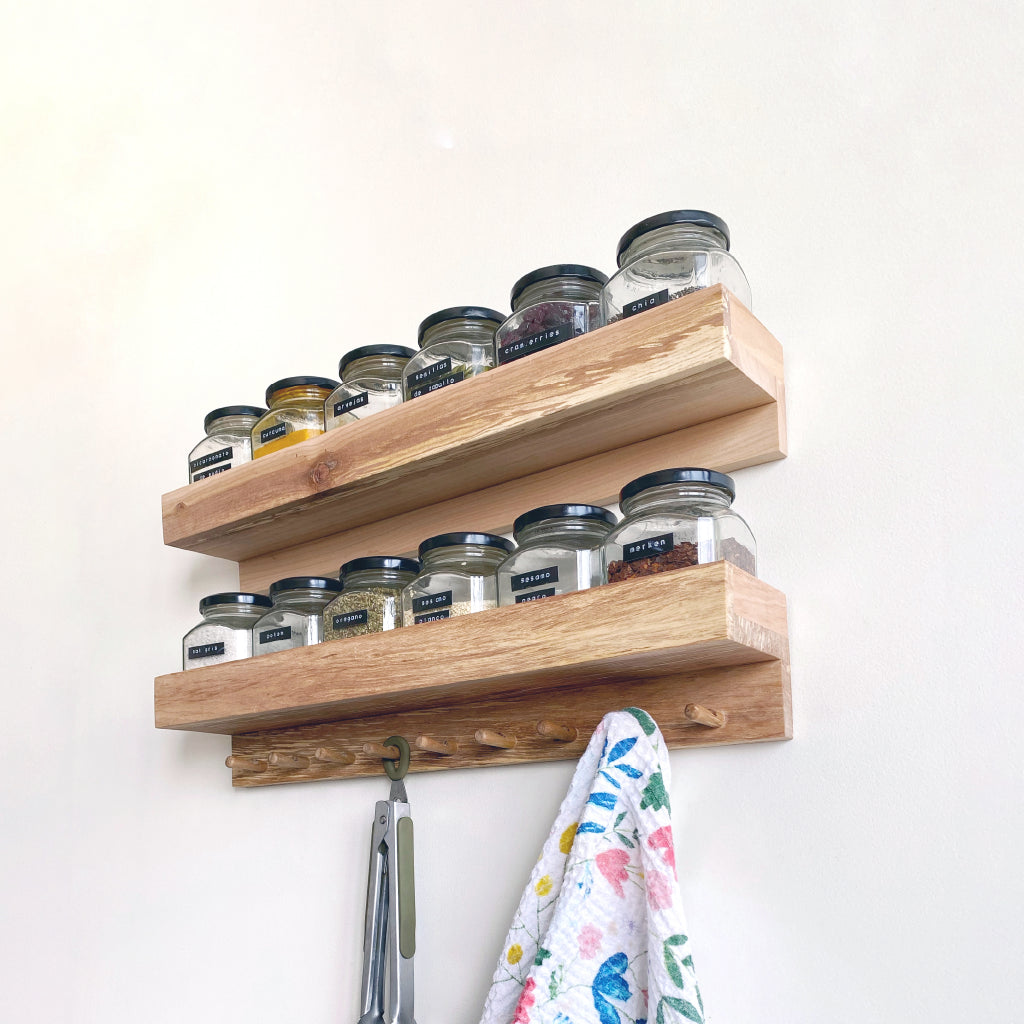 Repisas de pared de madera nativa