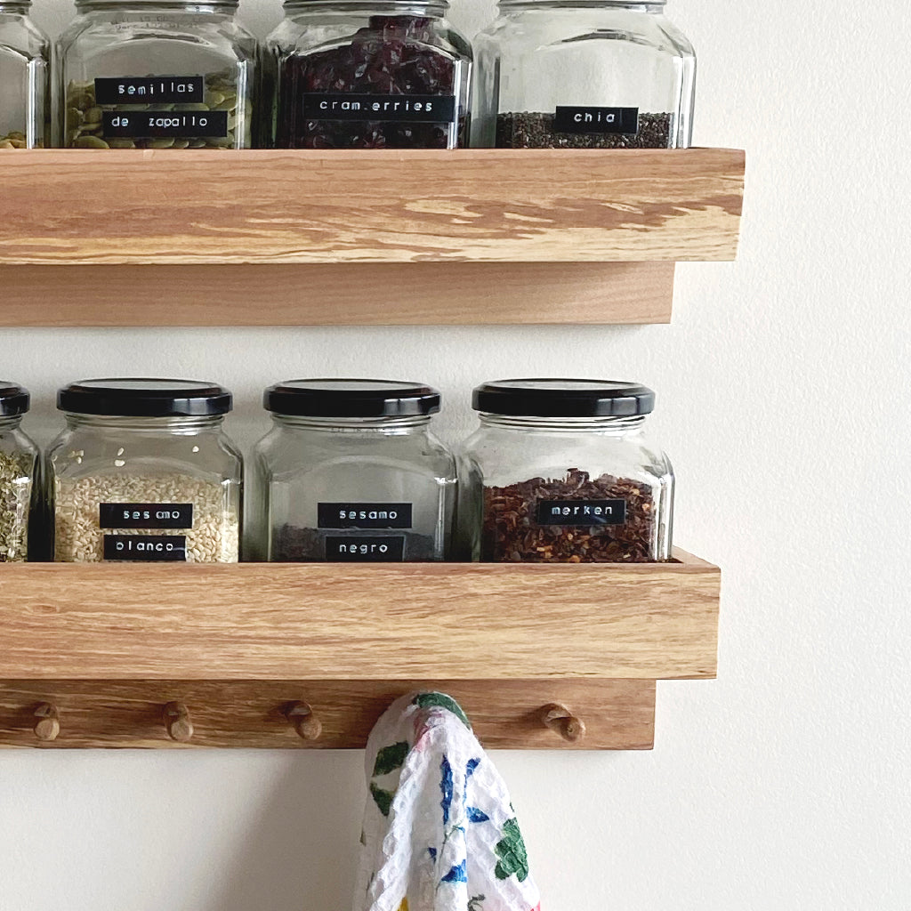 Repisas de pared de madera nativa